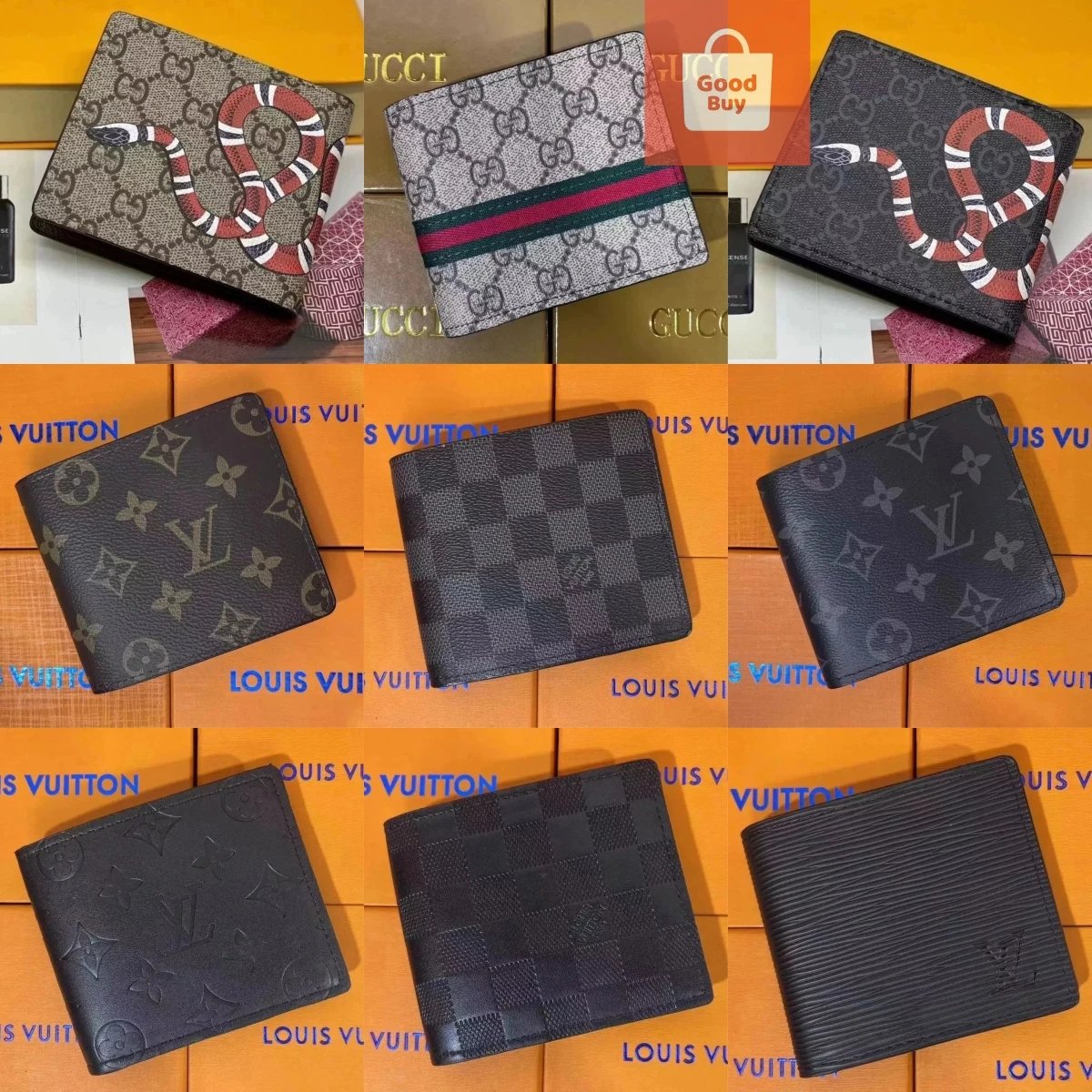 Gucci GG Supreme / Louis Vuitt