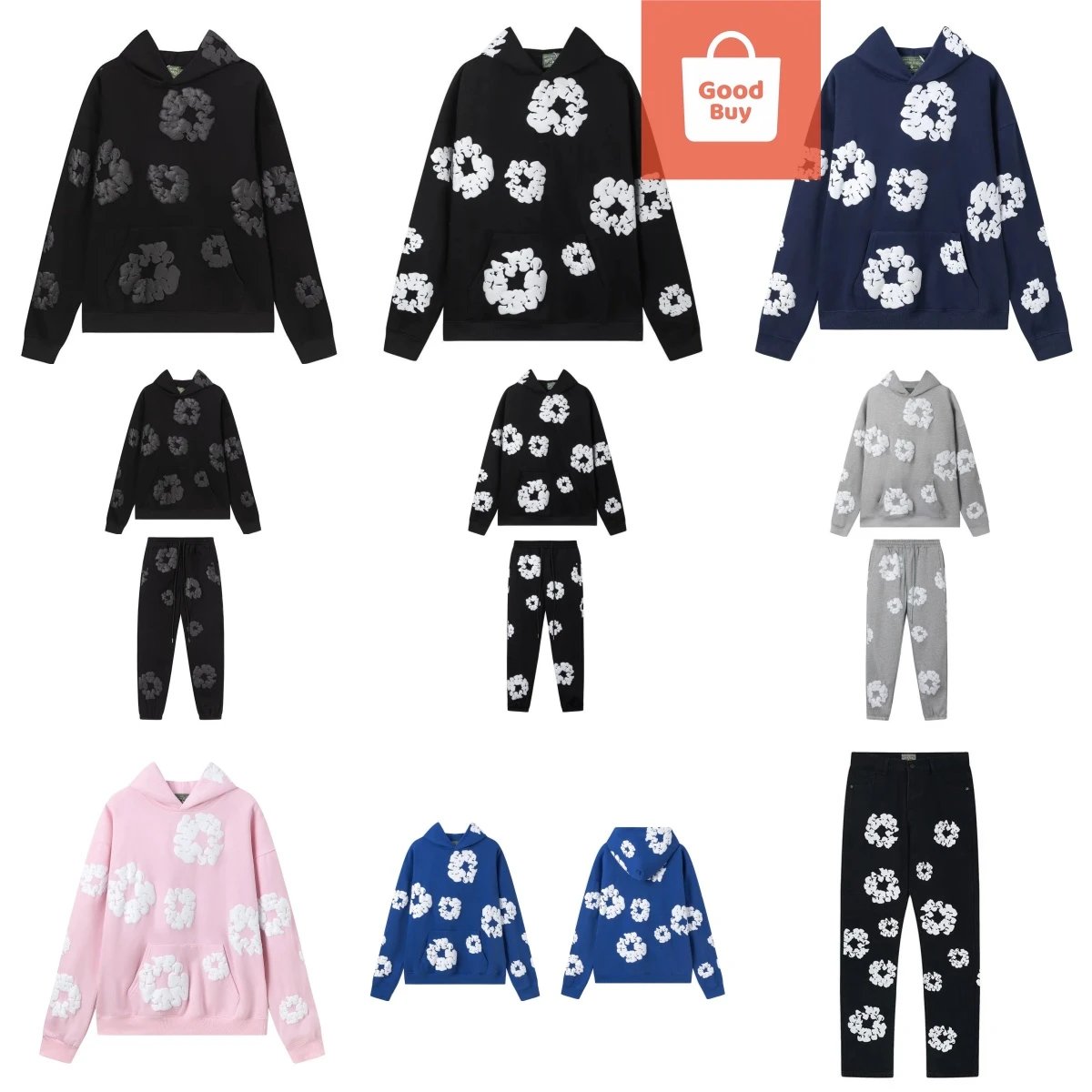 Floral Print Hoodie Set [37 st