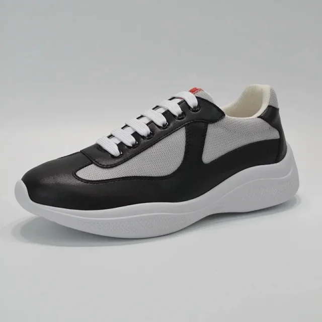 Unbranded Sneakers Low-top lace-up with mesh panels and glossy overlays product detail image 13