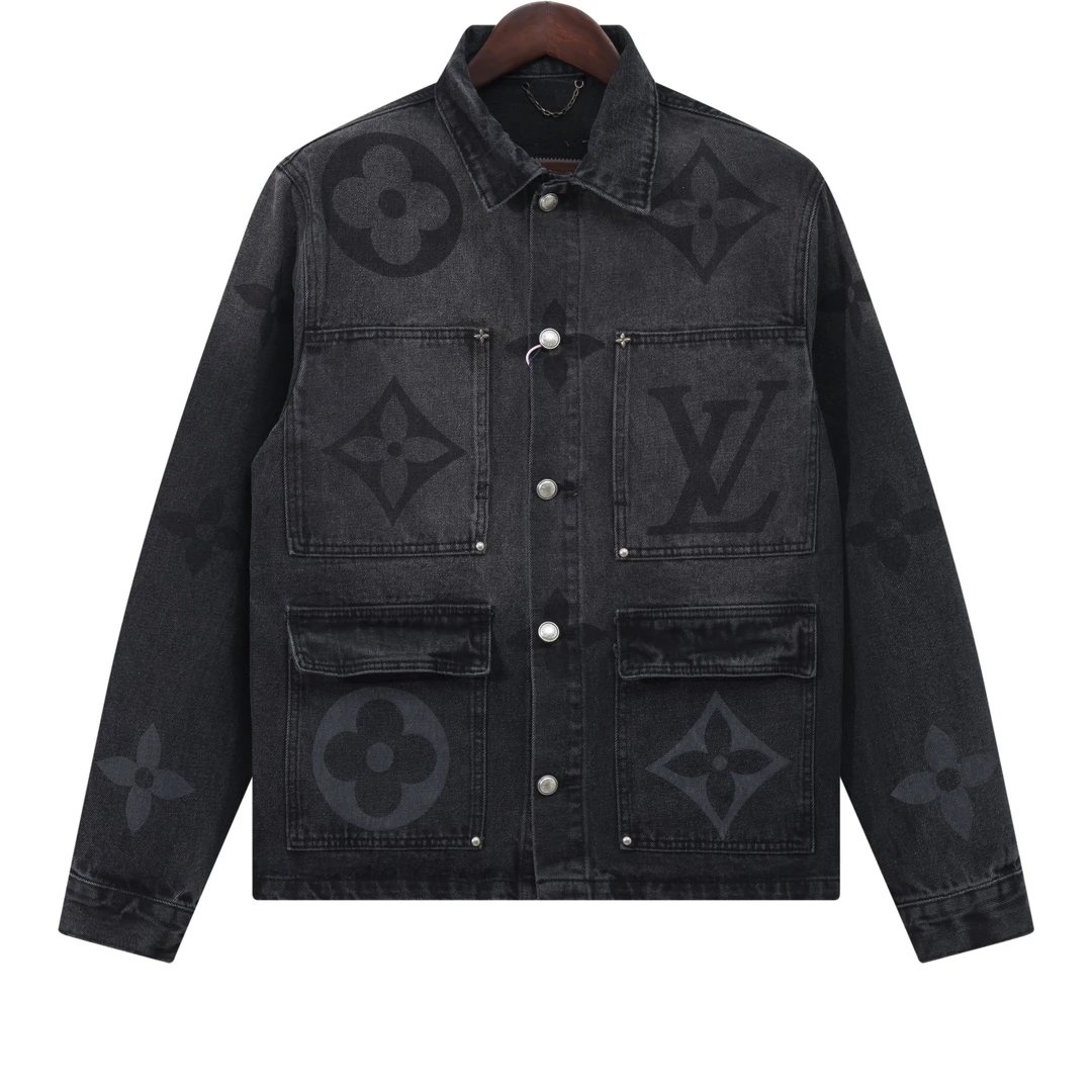Louis Vuitton Studded Denim Jacket Navy - 9