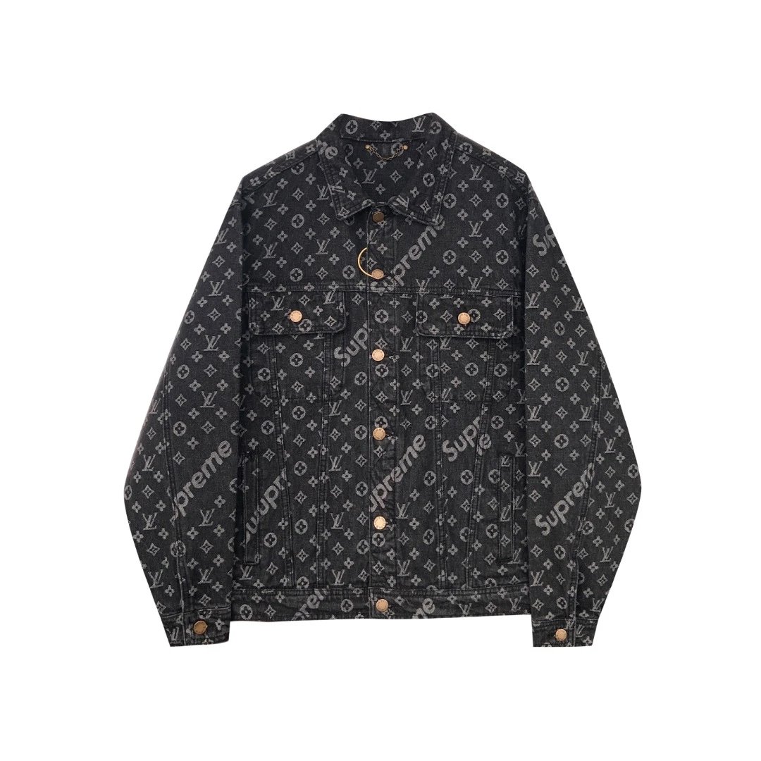 Louis Vuitton Studded Denim Jacket Navy - 4