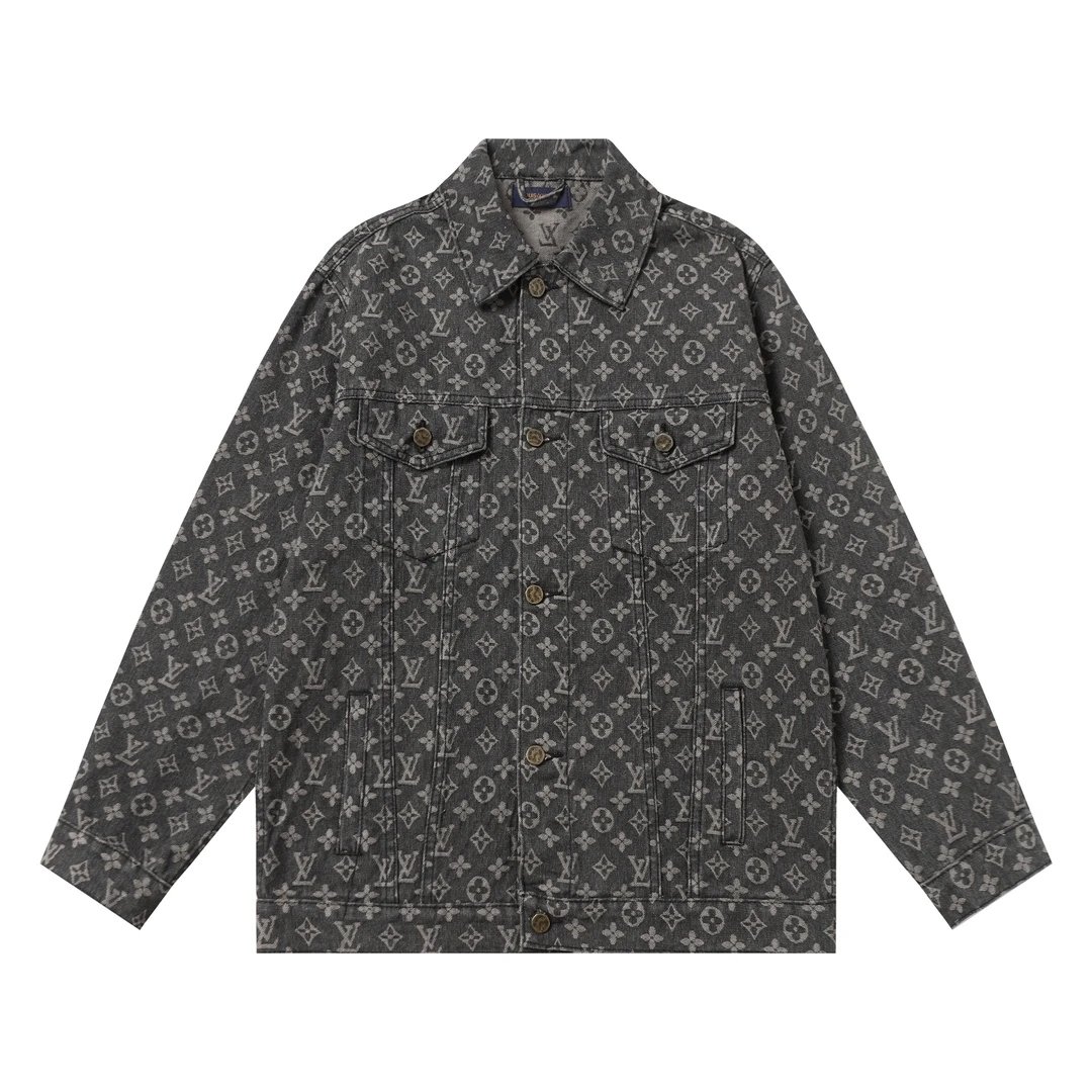 Louis Vuitton Studded Denim Jacket Navy - 14