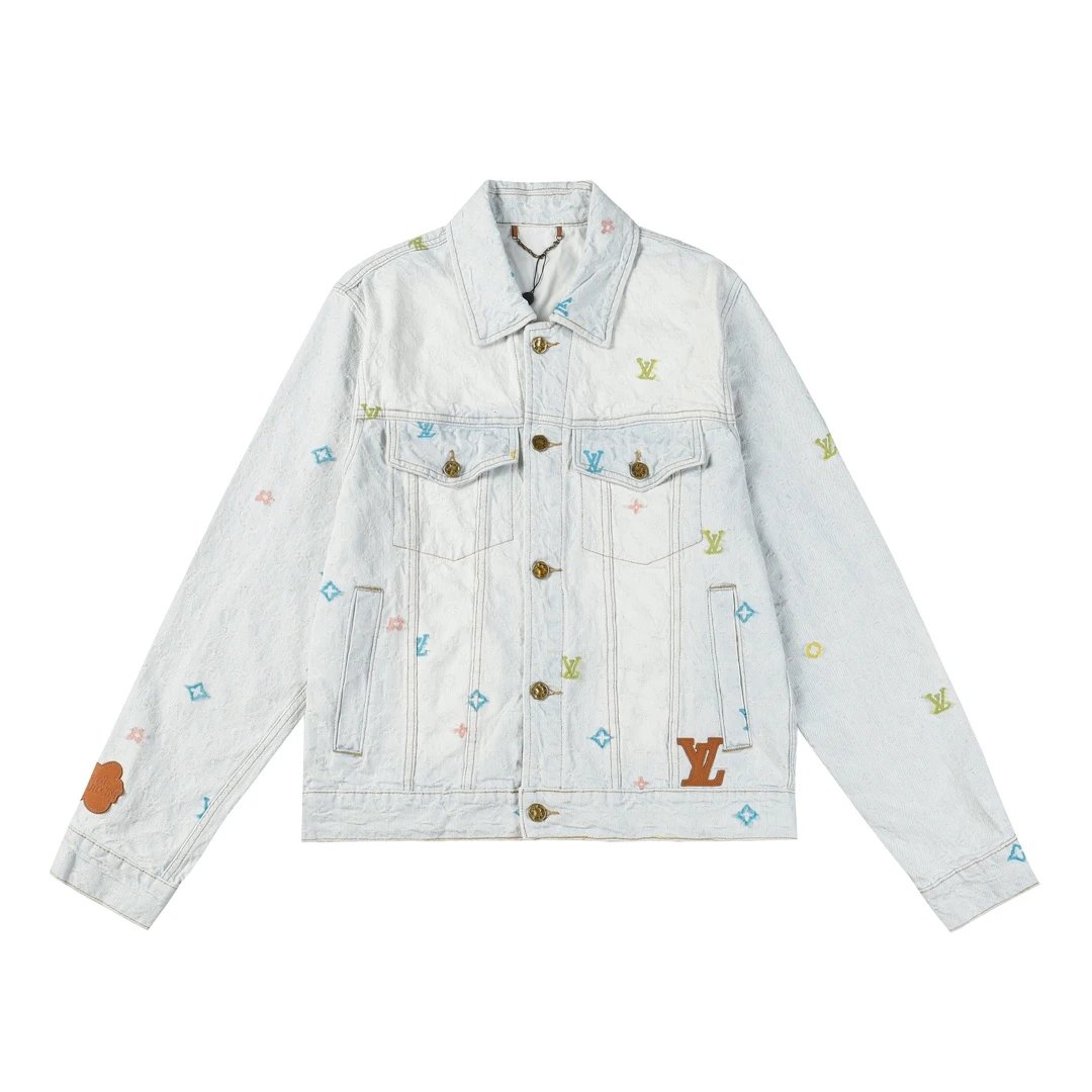 Louis Vuitton Studded Denim Jacket Navy - 11