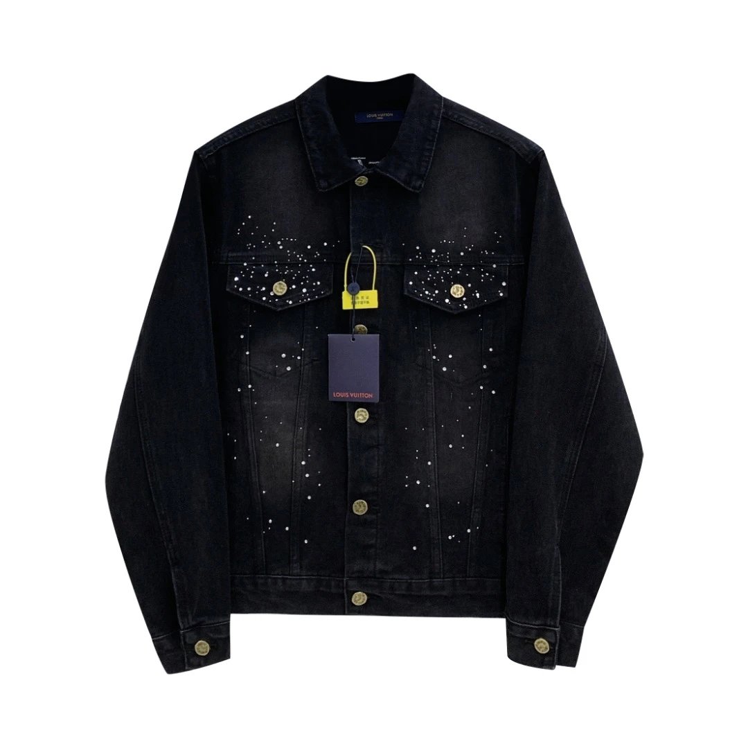 Louis Vuitton Studded Denim Jacket Navy - 5