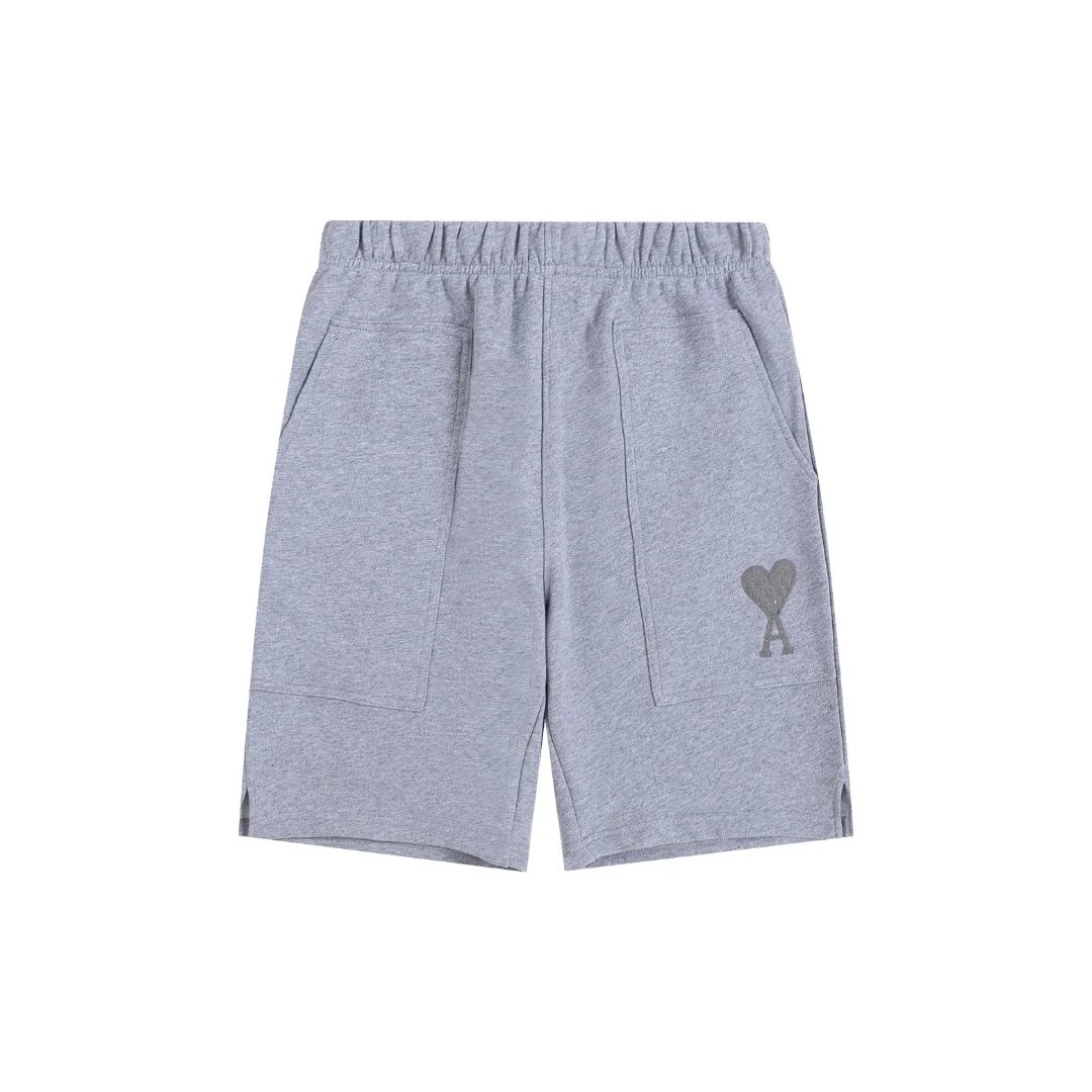 Ami Alexandre Mattiussi Smiley Patch Black Sweatshorts - 15