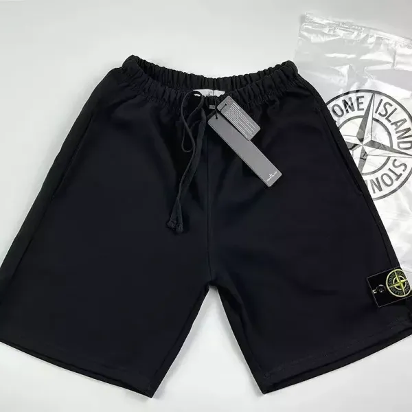 Lifework Color-Block Track Shorts Black Yellow - 12