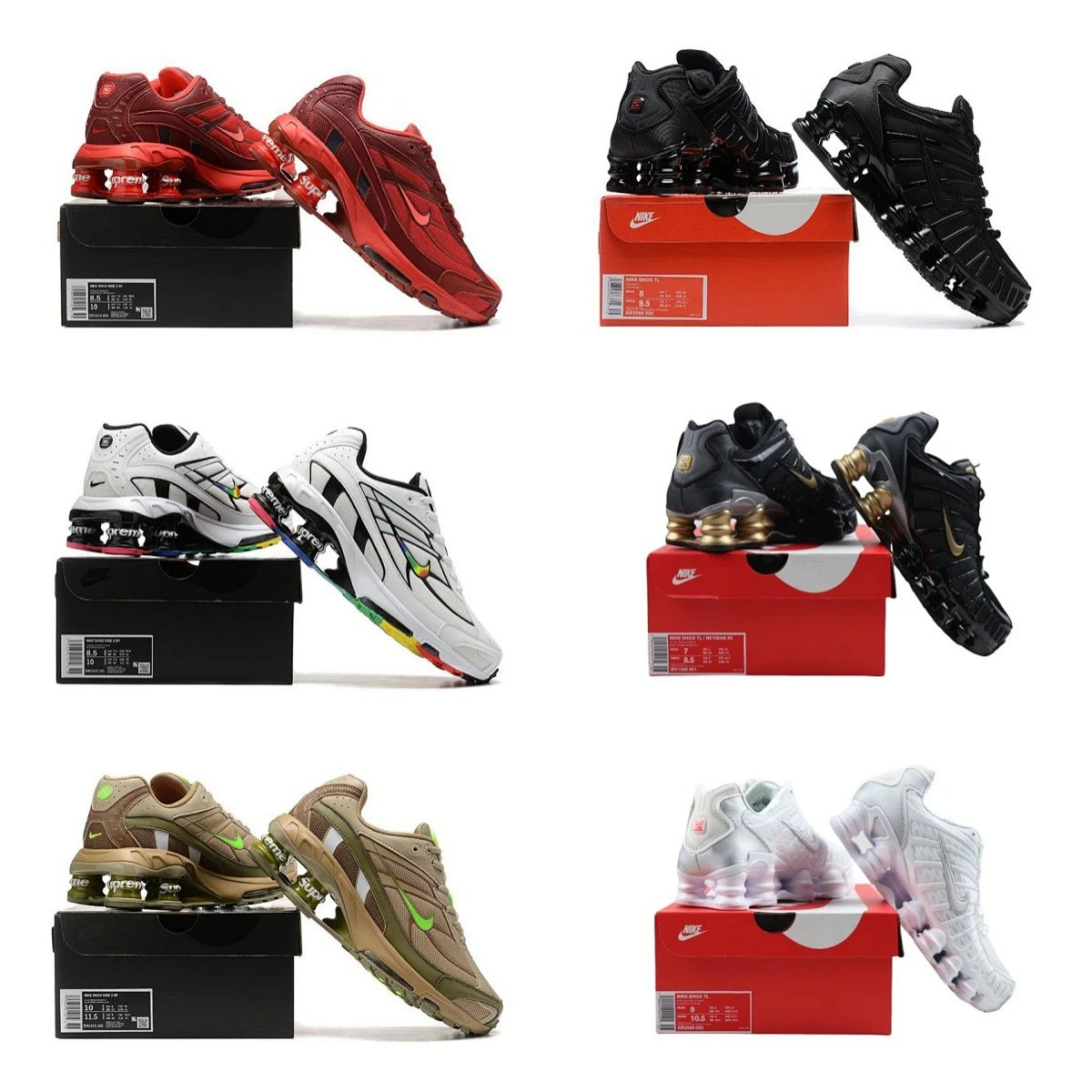 Nike Air Max Plus White / Black / Green Sneakers Running Shoes product detail 2 in Litbuy spreadsheet finds