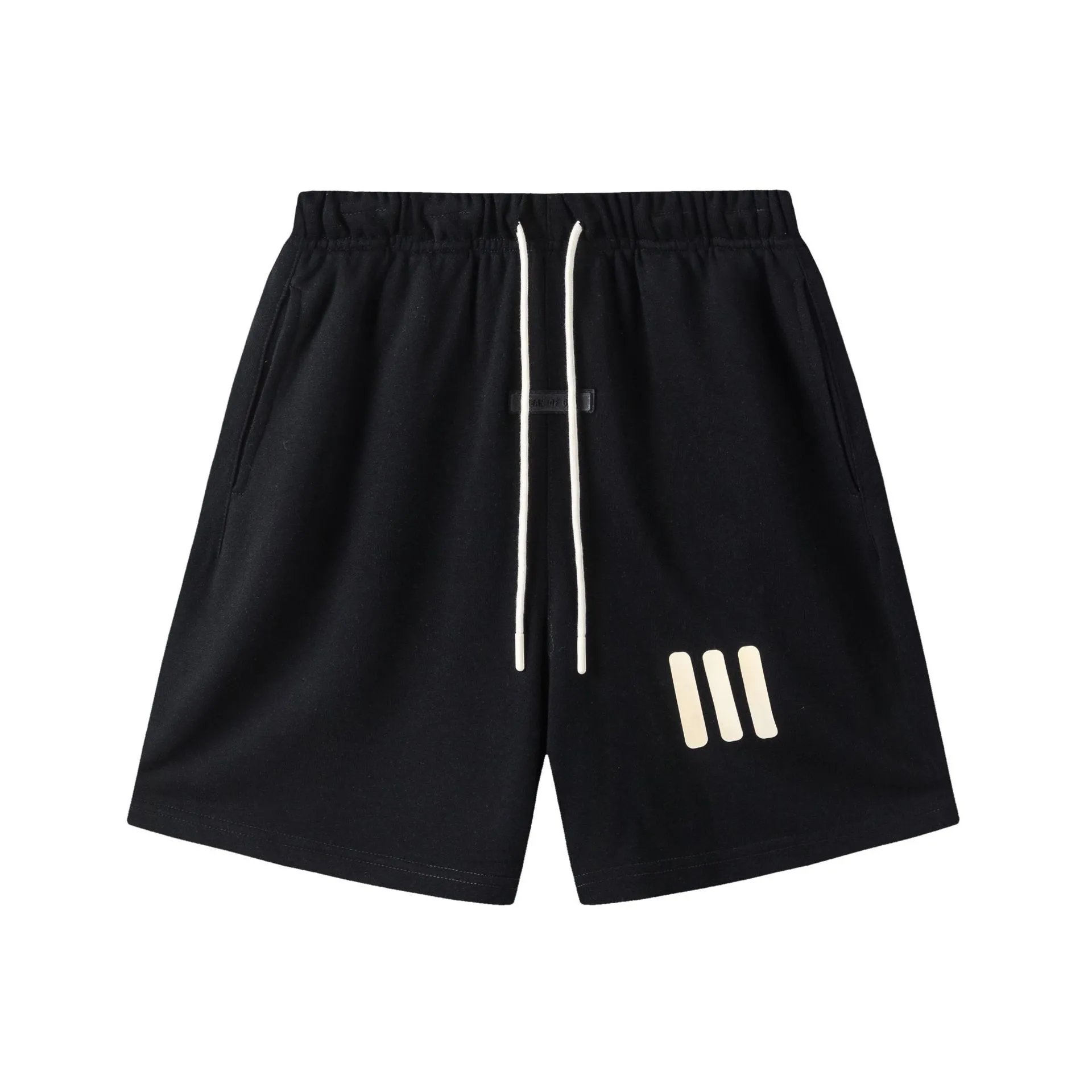Essentails Three Bar Logo Black T-Shirt - 12