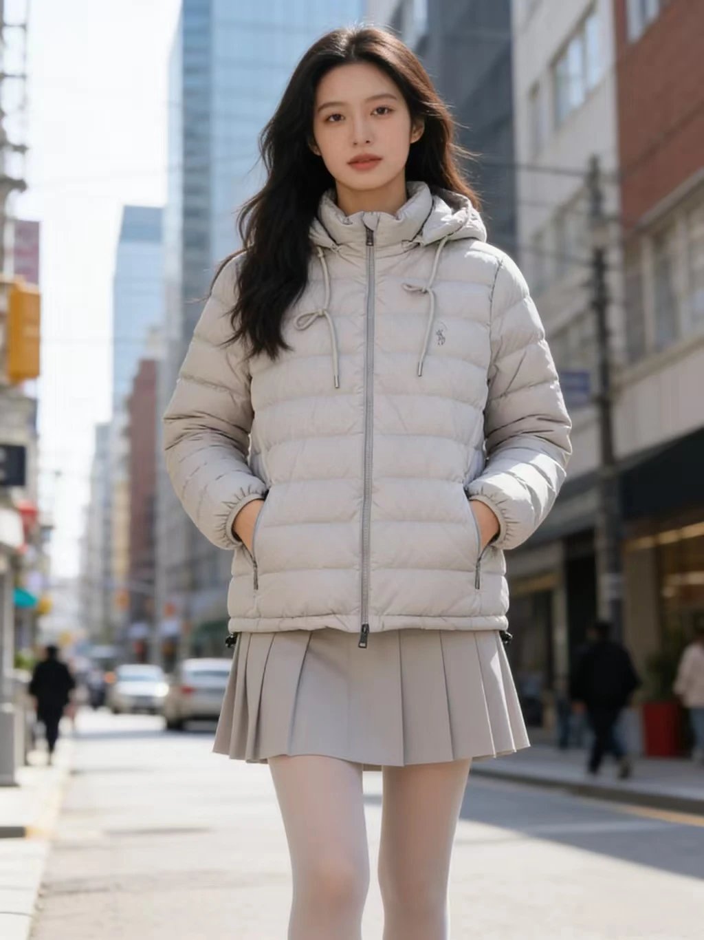 Detachable Hooded Down Jacket 可拆卸连帽羽绒服W43 X 4