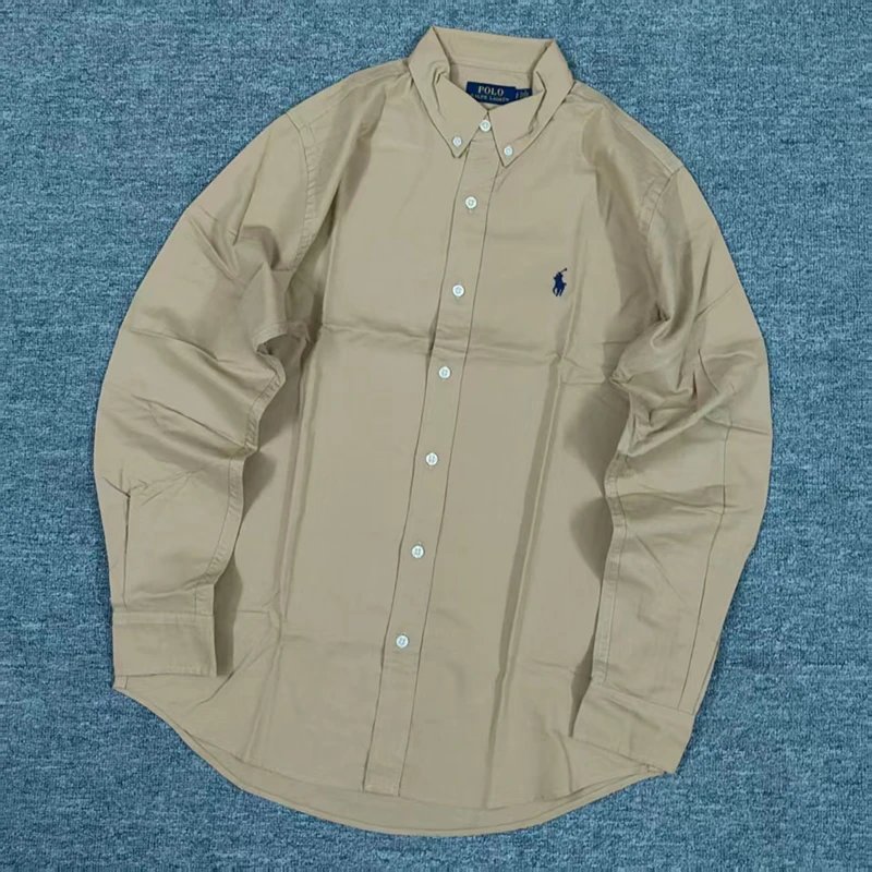 RL classic fit linen shirts for men and women available in twelve colors 亚麻衬衫长袖C 8