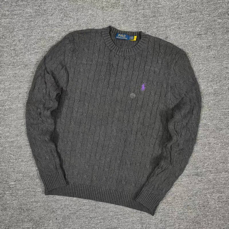 RL AutumnWinter classic cable crewneck sweater绞花圆领毛衣十色GD 7