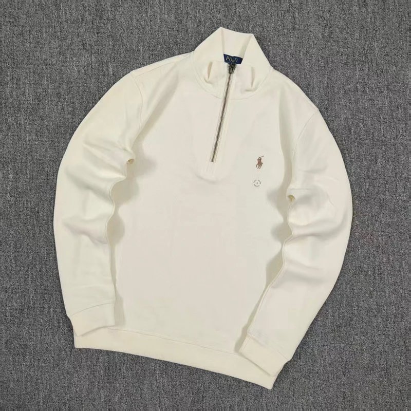 14 zip classic sweatshirt with velvet  inside pony logo 半拉链卫衣A 9
