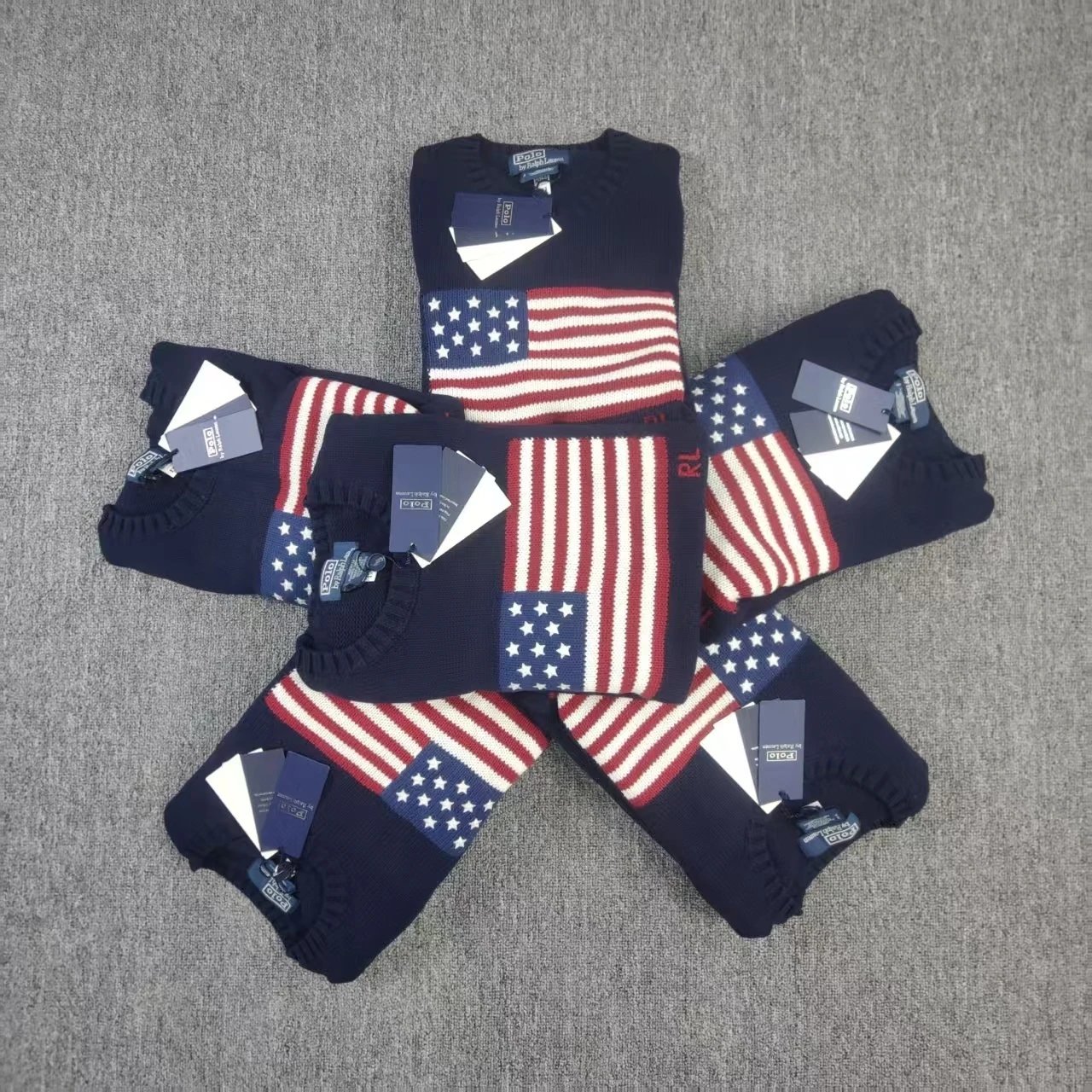 new version Iconic Flag Sweater 新款国旗款毛衣CK 6
