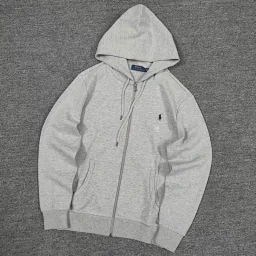 thumbnail for Double-Knit Full-Zip Hoodie Sweatshirt Cardigan A