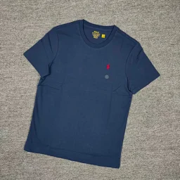 thumbnail for RL round neck short sleeved T-shirt for men and women new launch promotion Men's round neck short sleeve T-shirt A G