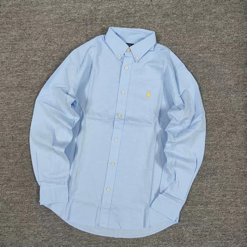 RL classic fit linen shirts for men and women available in twelve colors 亚麻衬衫长袖C 14