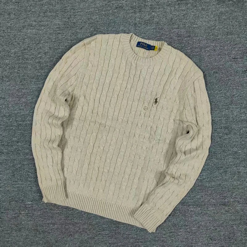 RL AutumnWinter classic cable crewneck sweater绞花圆领毛衣十色GD 6