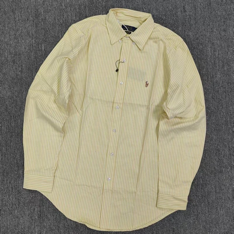 RL Striped oxford shirtcolorful ponyRL三色条纹牛津布衬衫B 2