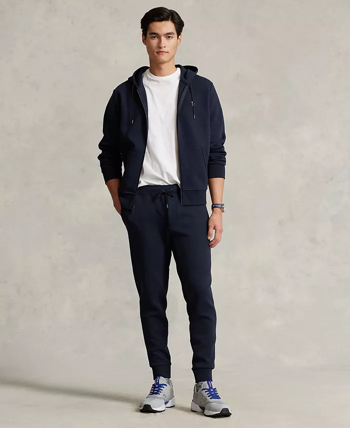 Double-Knit Full-Zip Hoodie and Pants Set A