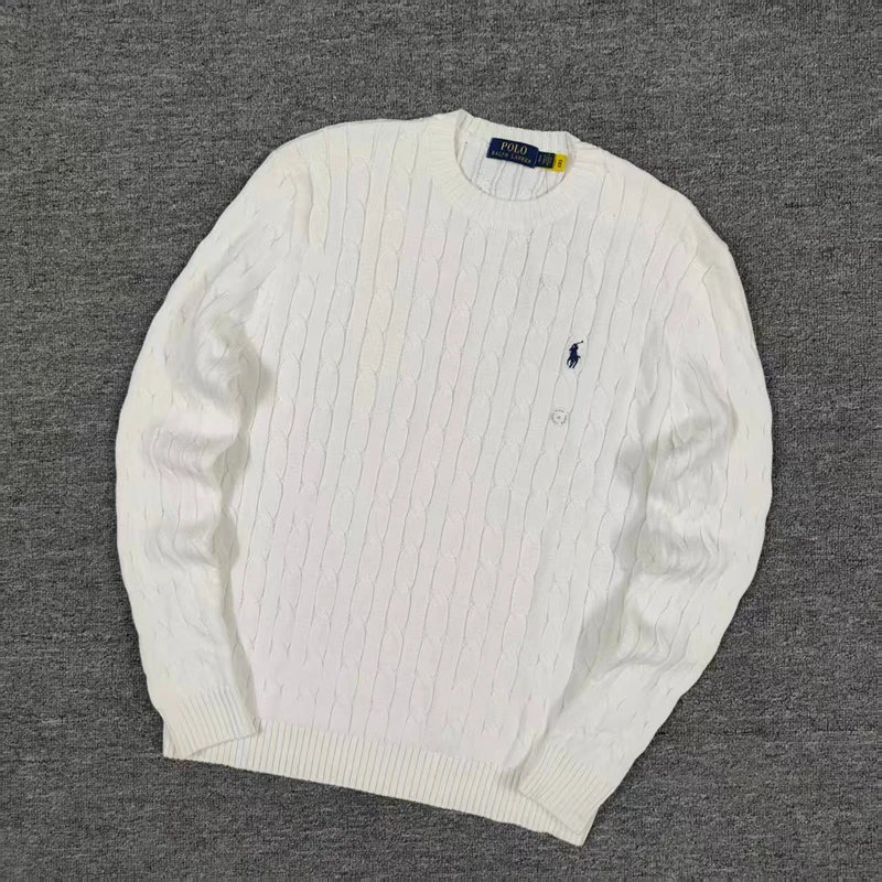 RL AutumnWinter classic cable crewneck sweater绞花圆领毛衣十色GD 5