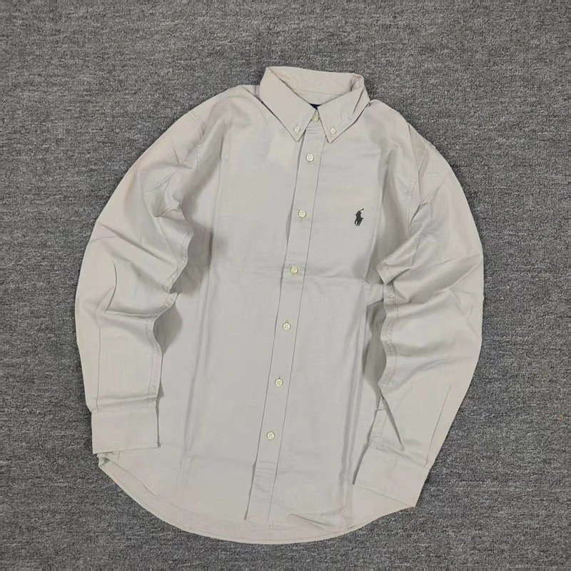 RL classic fit linen shirts for men and women available in twelve colors 亚麻衬衫长袖C 10