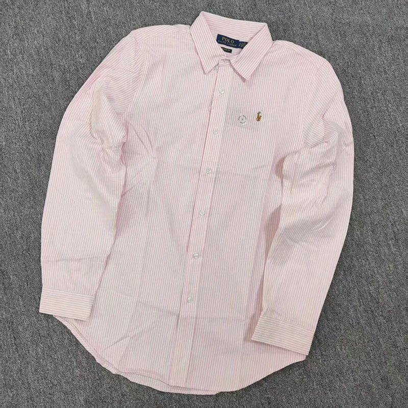 RL Striped oxford shirtcolorful ponyRL三色条纹牛津布衬衫B 3