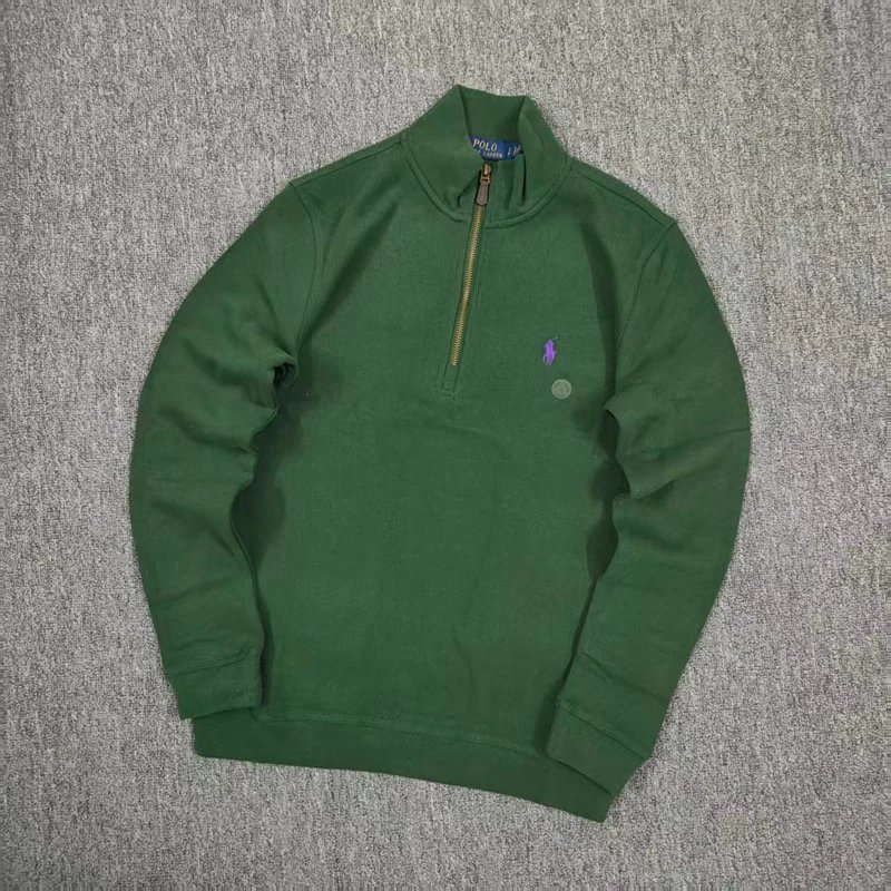 14 zip classic sweatshirt with velvet  inside pony logo 半拉链卫衣A 10