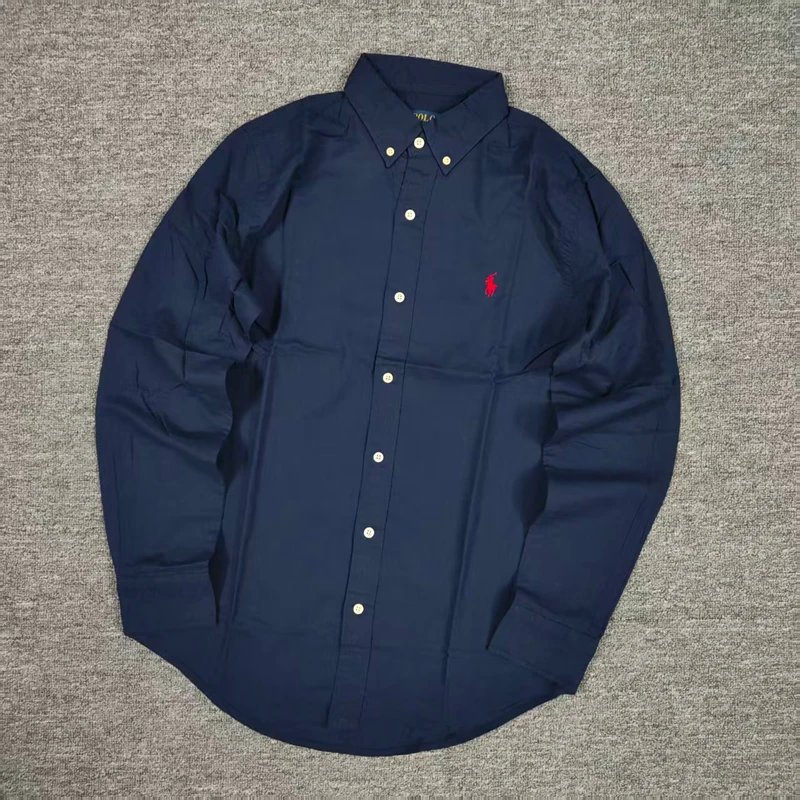 RL classic fit linen shirts for men and women available in twelve colors 亚麻衬衫长袖C 7