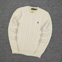 thumbnail for 100% pure cotton autumn and winter round neck long sleeved sweater 10 colors pure cotton crew neck long sleeve sweater C
