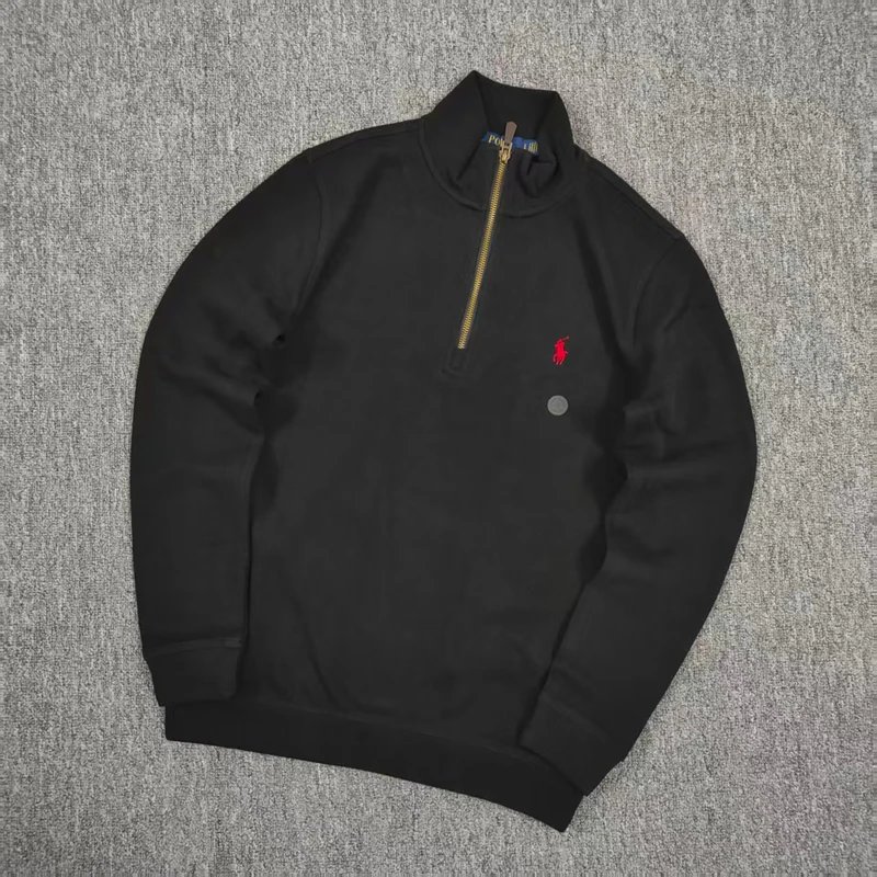 14 zip classic sweatshirt with velvet  inside pony logo 半拉链卫衣A 7