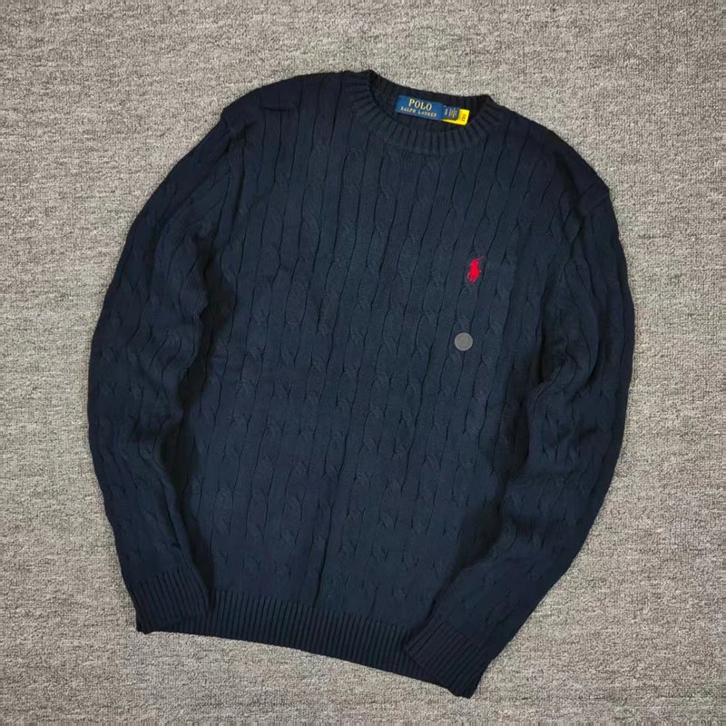 RL AutumnWinter classic cable crewneck sweater绞花圆领毛衣十色GD 11