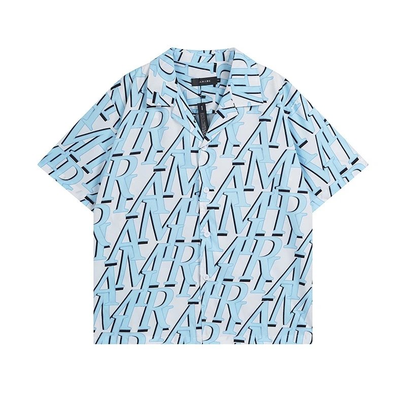 Rhude Shirts Short-Sleeve Logo Print Button-Up Shirt — 11