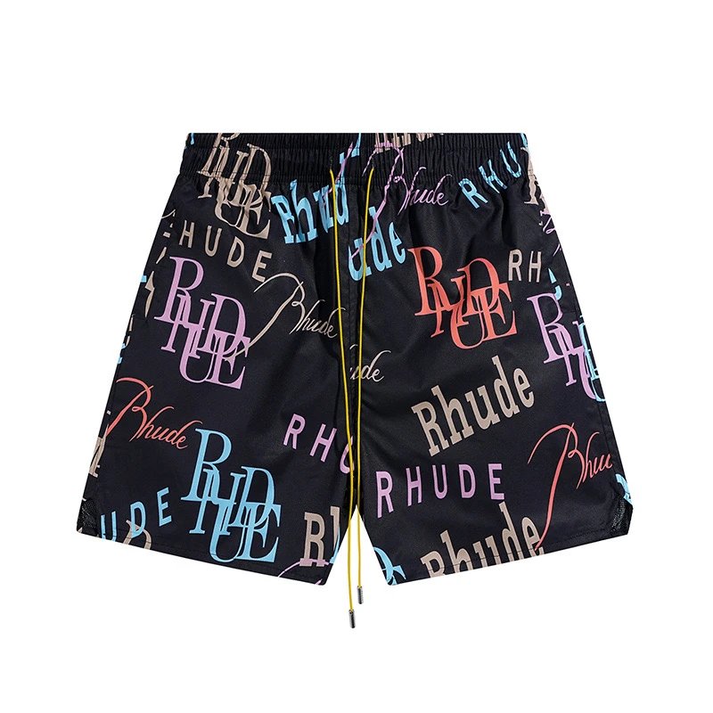 Rhude Shirts Short-Sleeve Logo Print Button-Up Shirt image 4