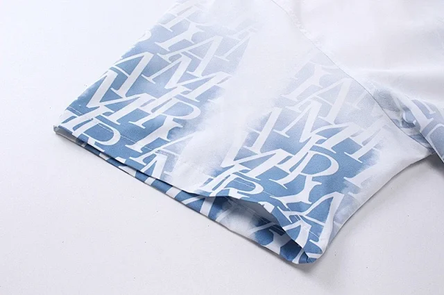 Rhude Shirts Short-Sleeve Logo Print Button-Up Shirt product detail image 8
