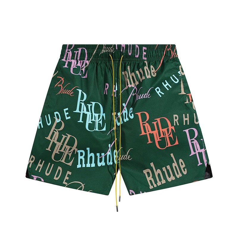 Rhude Shirts Short-Sleeve Logo Print Button-Up Shirt image 5