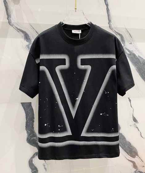 Valentino T-Shirts Logo Short-Sleeve T-Shirt — TH-014