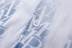 Rhude Shirts Short-Sleeve Logo Print Button-Up Shirt product detail image 4