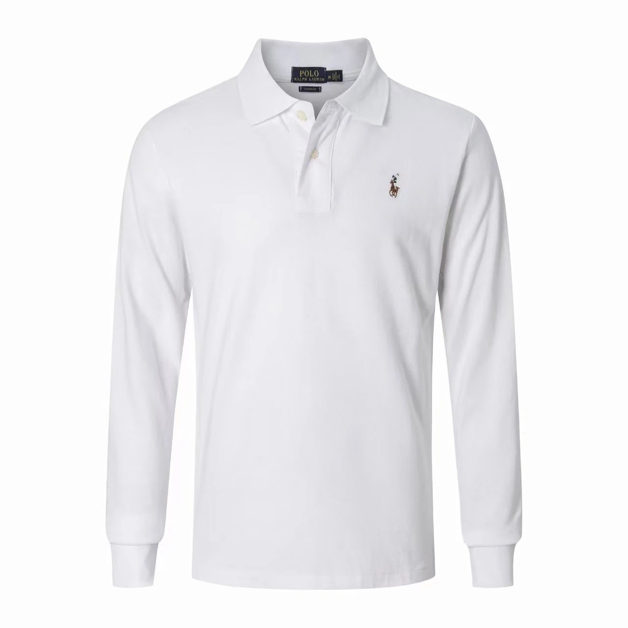 Polo Ralph Lauren T-Shirts Long-Sleeve Shirt with Embroidered Crest — 16