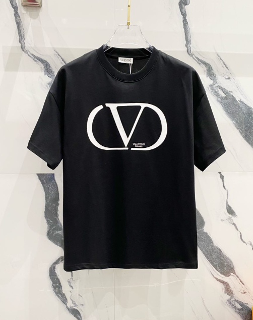 Valentino T-Shirts Logo Short-Sleeve T-Shirt — TH-007
