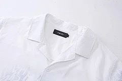 Rhude Shirts Short-Sleeve Logo Print Button-Up Shirt product detail image 3