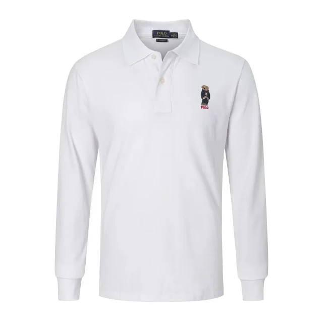 Polo Ralph Lauren T-Shirts Long-Sleeve Shirt with Embroidered Crest product detail image 8