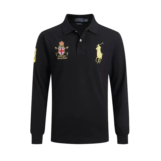Polo Ralph Lauren T-Shirts Long-Sleeve Shirt with Embroidered Crest product detail image 2