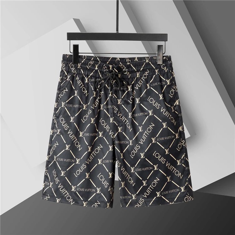 Louis Vuitton Shorts Elastic Drawstring Monogram Print — YMX034