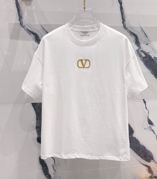 Valentino T-Shirts Logo Short-Sleeve T-Shirt — TH-016