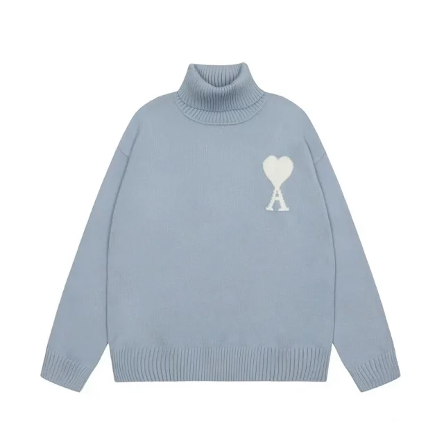 AMI Paris Knitwear de Cœur knit sweater product detail image 8