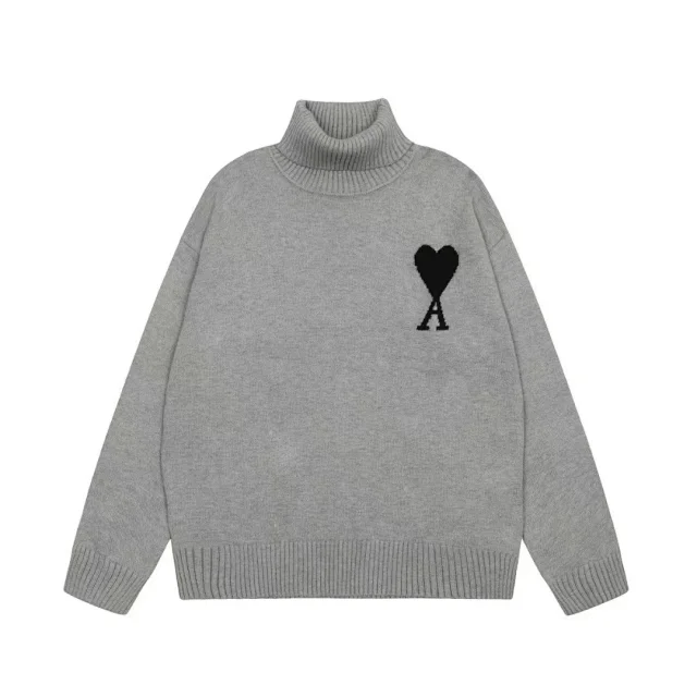 AMI Paris Knitwear de Cœur knit sweater product detail image 12