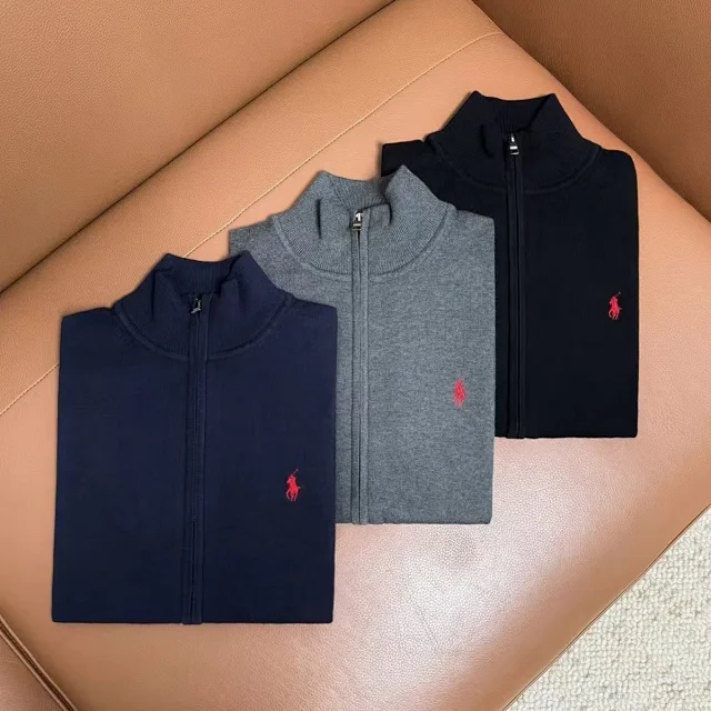 Polo Ralph Lauren Knitwear Full-Zip Mock-Neck Knit Sweater product detail image 1