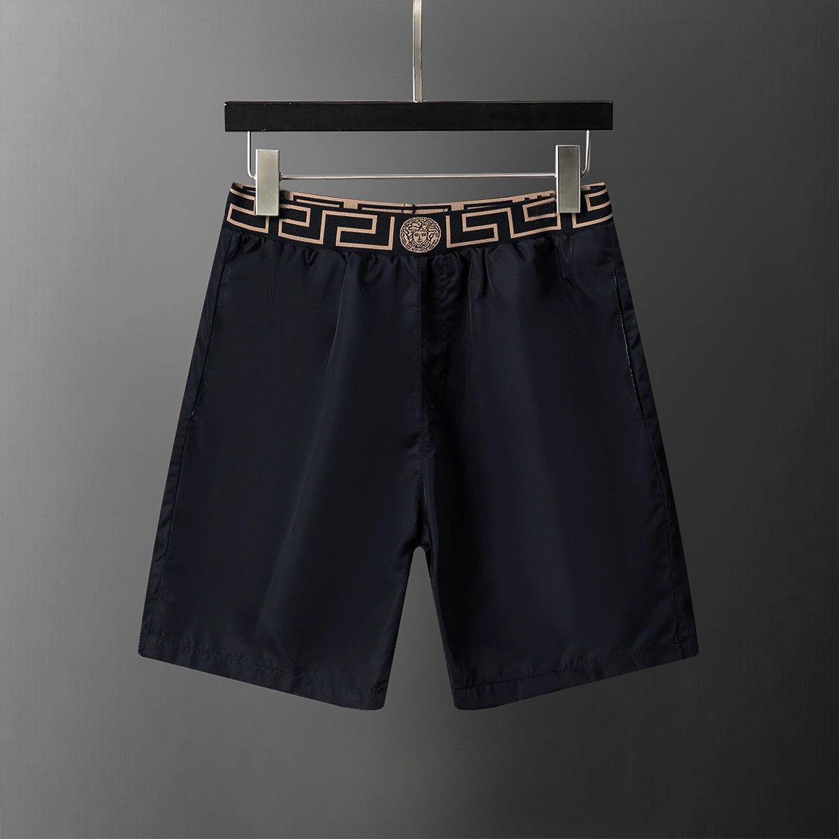 Versace Shorts Greek key waistband — YMX063