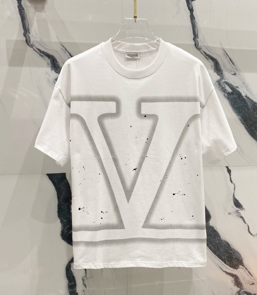 Valentino T-Shirts Logo Short-Sleeve T-Shirt — TH-009