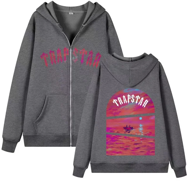 Trapstar Hoodies & Sweatshirts Zip-Up Hooded Sweatshirt with Graphic Back Print product detail image 16